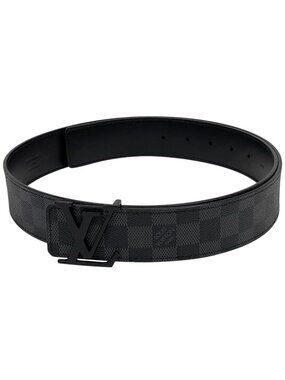 Louis Vuitton Ceinture LV Initial Belt Damier Graphite Black